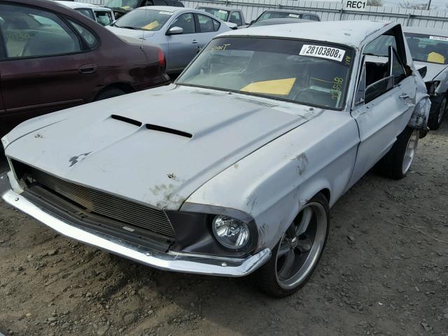 8R01T165086 - 1968 FORD MUSTANG GRAY photo 2