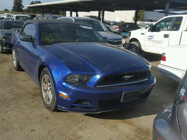 1ZVBP8EM4E5227097 - 2014 FORD MUSTANG BLUE photo 1