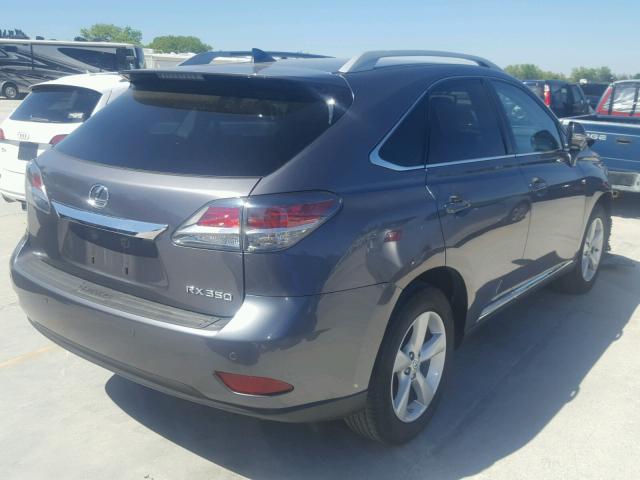 2T2BK1BA4FC283902 - 2015 LEXUS RX 350 BLACK photo 4