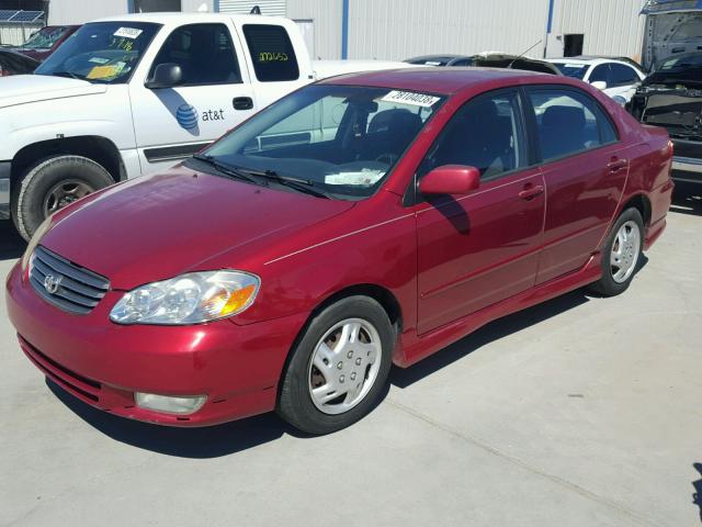 1NXBR32E14Z271099 - 2004 TOYOTA COROLLA CE MAROON photo 2