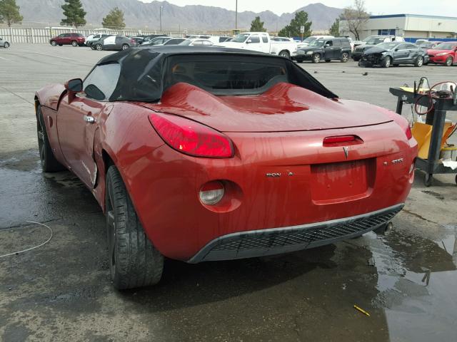 1G2MB33B36Y102417 - 2006 PONTIAC SOLSTICE RED photo 3