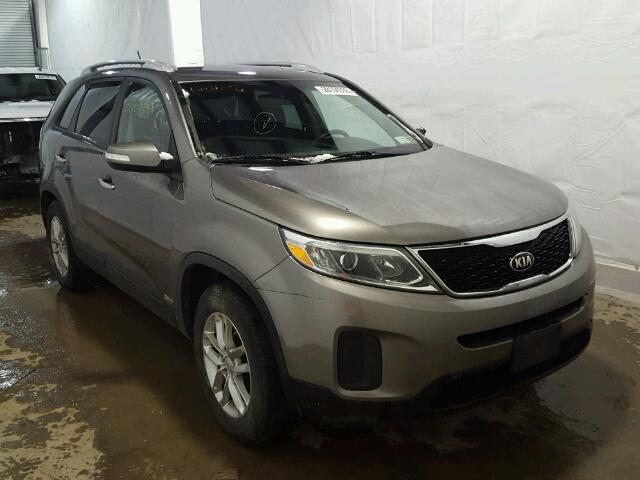 5XYKTDA72FG580311 - 2015 KIA SORENTO LX GRAY photo 1