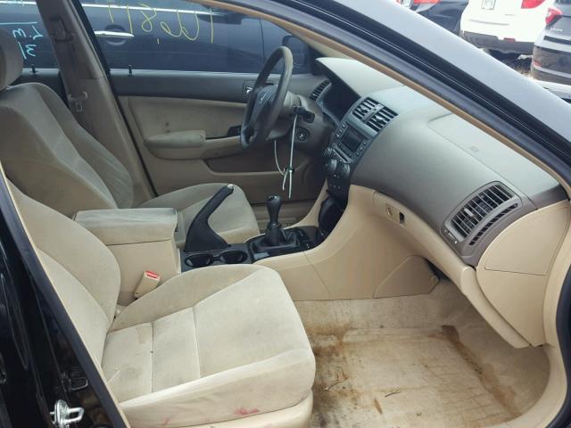 1HGCM55327A102455 - 2007 HONDA ACCORD SE BLACK photo 5