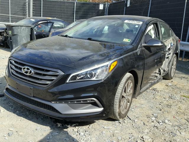 5NPE34AFXGH262645 - 2016 HYUNDAI SONATA SPO BLACK photo 2