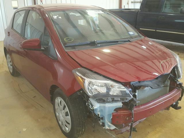 VNKKTUD37HA081717 - 2017 TOYOTA YARIS L RED photo 1