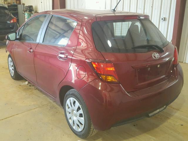 VNKKTUD37HA081717 - 2017 TOYOTA YARIS L RED photo 3