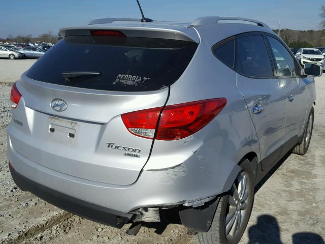 KM8JU3ACXCU485534 - 2012 HYUNDAI TUCSON GLS SILVER photo 4