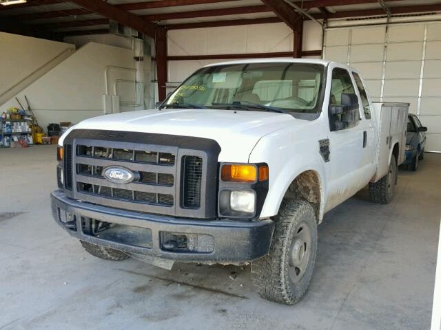 1FTSX21538EC88024 - 2008 FORD F250 SUPER WHITE photo 2