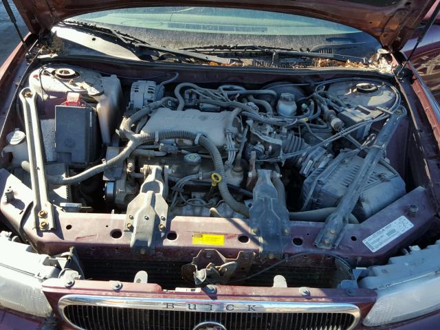 2G4WS52JX11333248 - 2001 BUICK CENTURY CU BURGUNDY photo 7