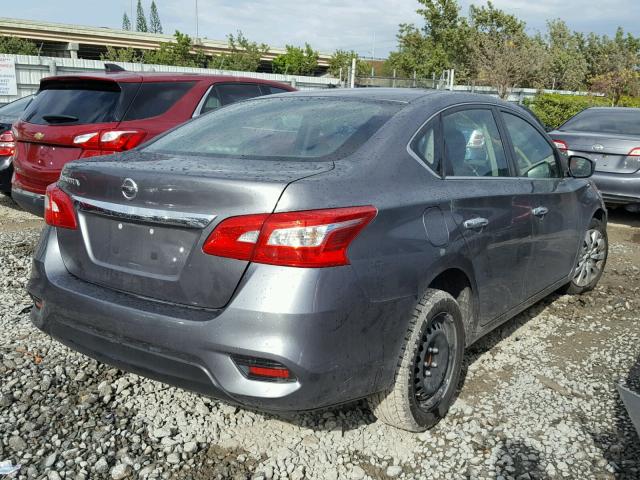 3N1AB7AP9GY264534 - 2016 NISSAN SENTRA S GRAY photo 4