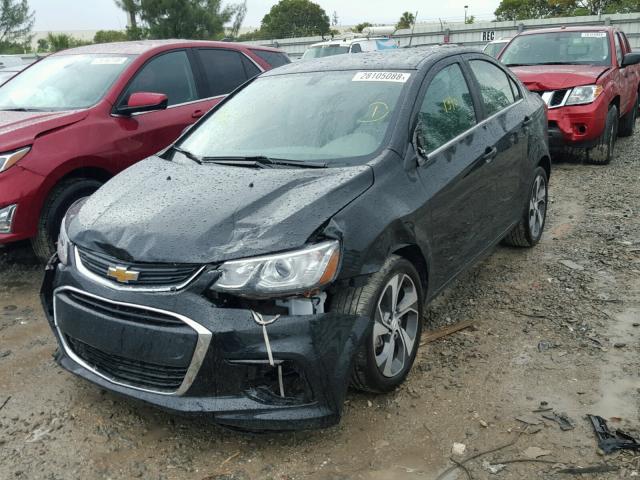 1G1JF5SB2J4107522 - 2018 CHEVROLET SONIC PREM BLACK photo 2