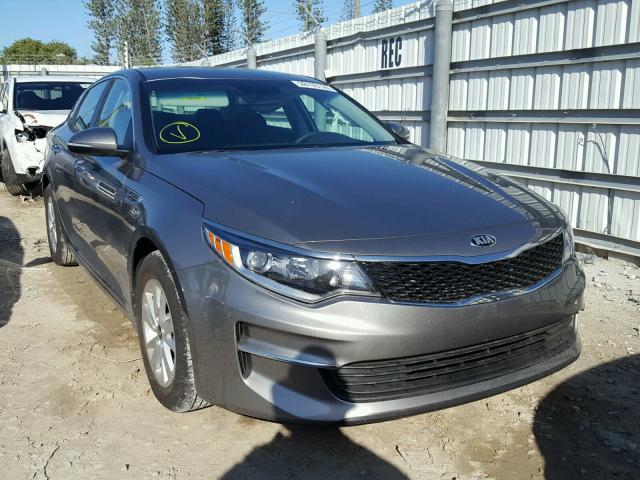 5XXGT4L30JG210083 - 2018 KIA OPTIMA LX GRAY photo 1