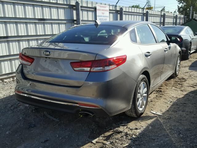 5XXGT4L30JG210083 - 2018 KIA OPTIMA LX GRAY photo 4