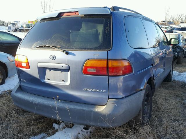 4T3ZF13C5WU036580 - 1998 TOYOTA SIENNA LE BLUE photo 4