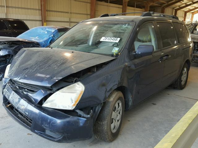 KNDMB233X76167146 - 2007 KIA SEDONA EX BLUE photo 2