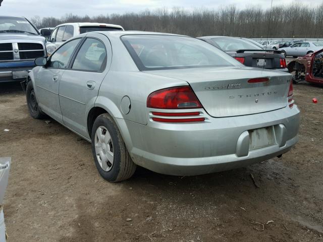 1B3EL46X65N525598 - 2005 DODGE STRATUS SX SILVER photo 3