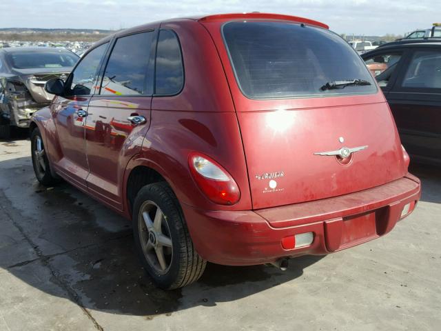 3A8FY48B08T125846 - 2008 CHRYSLER PT CRUISER RED photo 3