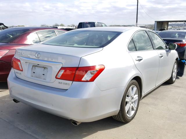 JTHBJ46G872101172 - 2007 LEXUS ES 350 SILVER photo 4