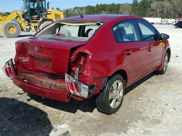 3N1AB61E38L664502 - 2008 NISSAN SENTRA 2.0 RED photo 4