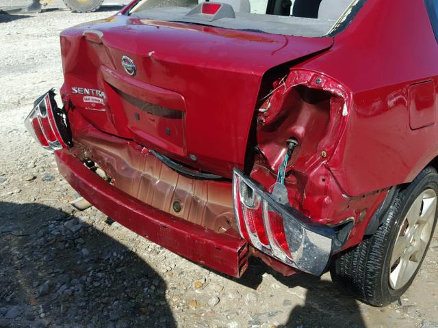 3N1AB61E38L664502 - 2008 NISSAN SENTRA 2.0 RED photo 9