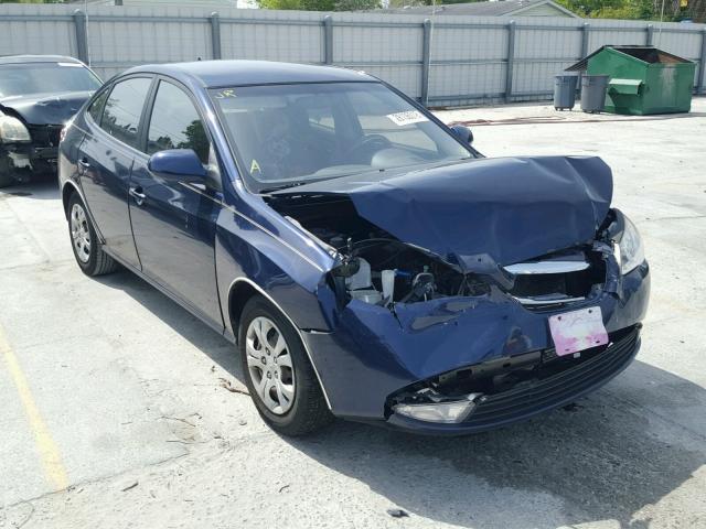 KMHDU4AD5AU898597 - 2010 HYUNDAI ELANTRA BL BLUE photo 1