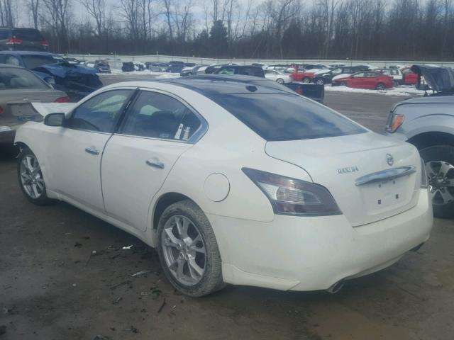 1N4AA5AP5EC449146 - 2014 NISSAN MAXIMA S WHITE photo 3