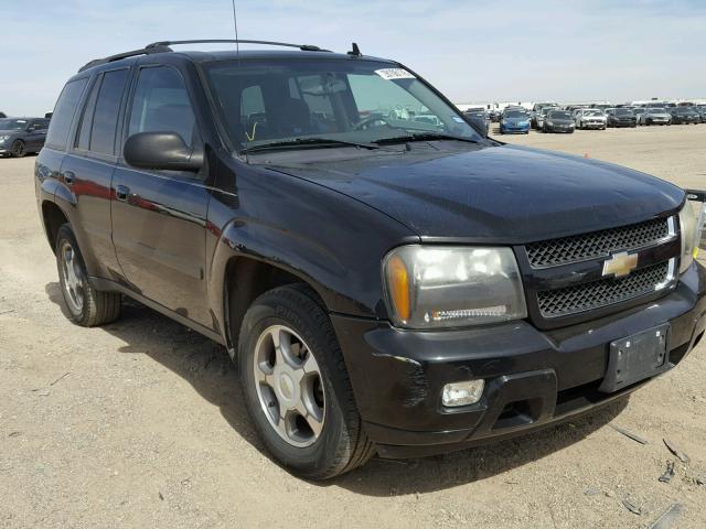 1GNDS13S482174840 - 2008 CHEVROLET TRAILBLAZE BLACK photo 1