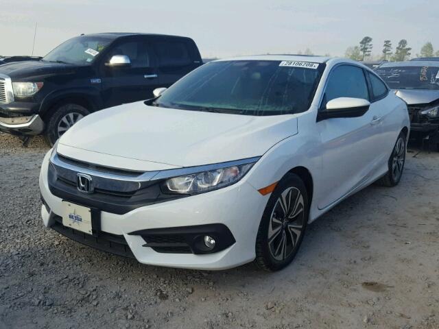 2HGFC3B73HH356500 - 2017 HONDA CIVIC EXL WHITE photo 2