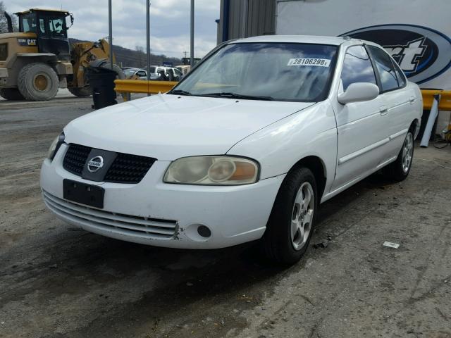 3N1CB51D14L835624 - 2004 NISSAN SENTRA 1.8 WHITE photo 2