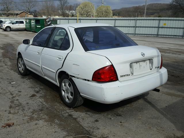 3N1CB51D14L835624 - 2004 NISSAN SENTRA 1.8 WHITE photo 3