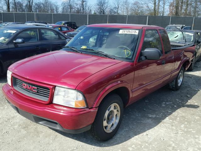 1GTCS19W9Y8244392 - 2000 GMC SONOMA RED photo 2