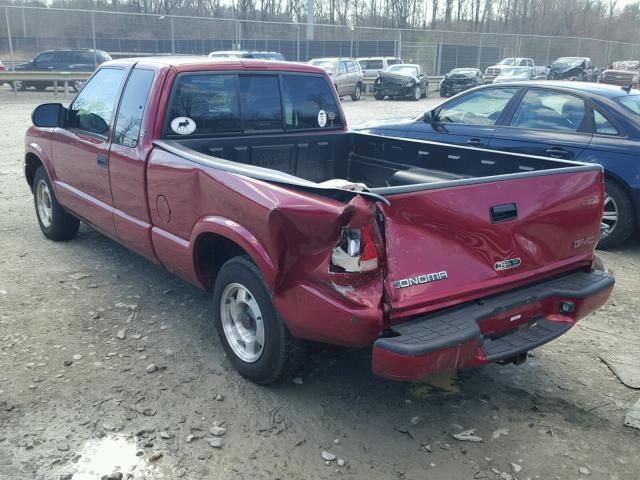 1GTCS19W9Y8244392 - 2000 GMC SONOMA RED photo 3