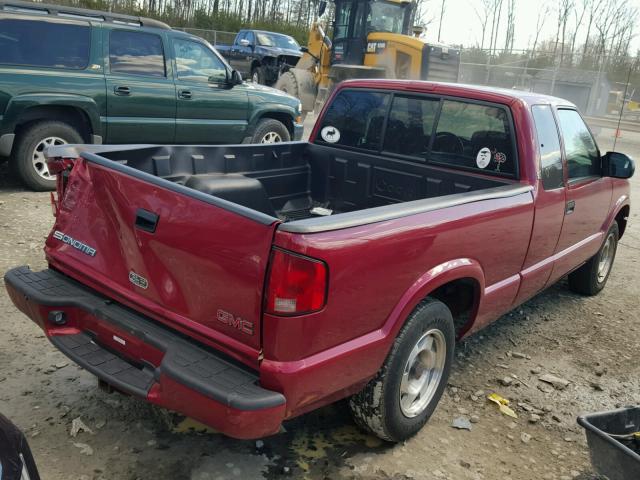 1GTCS19W9Y8244392 - 2000 GMC SONOMA RED photo 4