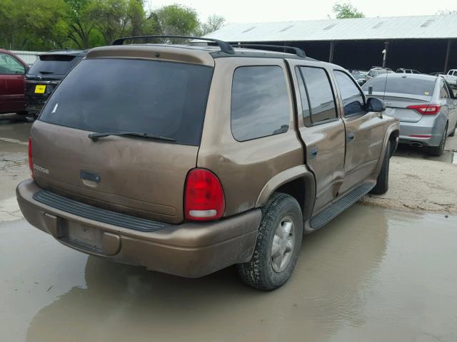 1B4HR28Y5YF197977 - 2000 DODGE DURANGO BROWN photo 4