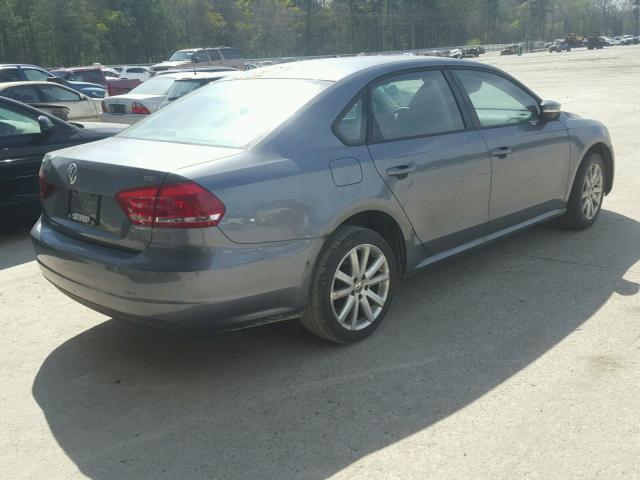 1VWAS7A36FC003764 - 2015 VOLKSWAGEN PASSAT S GRAY photo 4