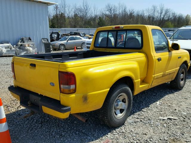 1FTCR10A4SPA14687 - 1995 FORD RANGER YELLOW photo 4