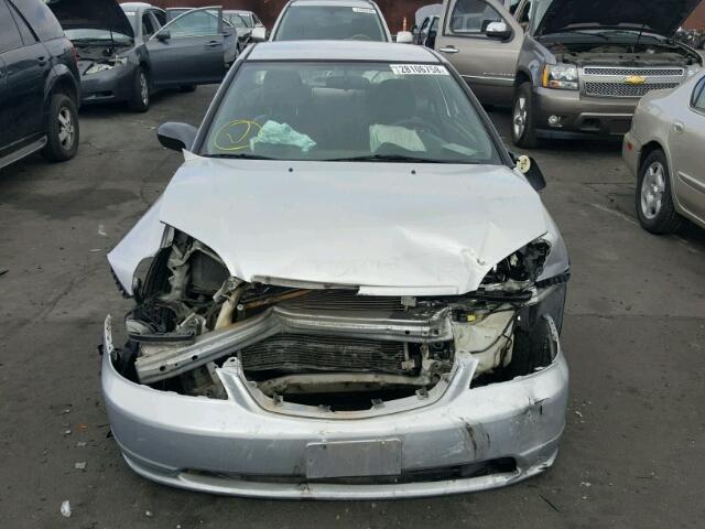 1HGEM21281L113301 - 2001 HONDA CIVIC DX SILVER photo 9