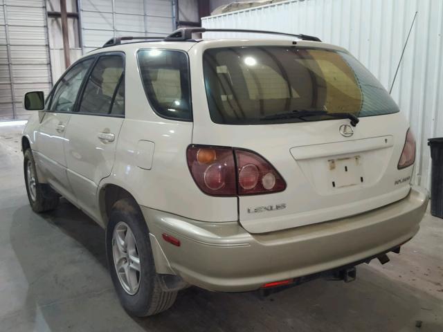 JT6GF10U8Y0054414 - 2000 LEXUS RX 300 WHITE photo 3