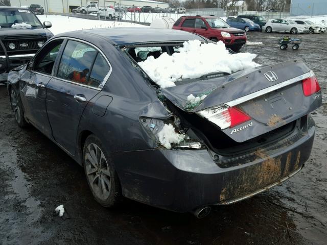 1HGCR2F50DA277265 - 2013 HONDA ACCORD SPO GRAY photo 3