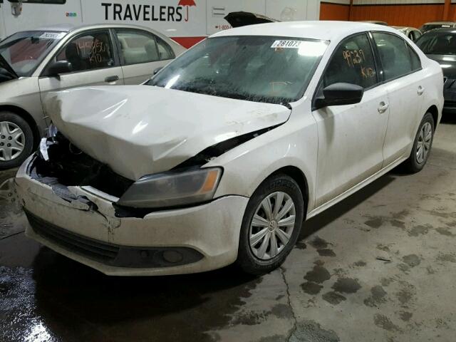 3VW1K7AJ4BM343289 - 2011 VOLKSWAGEN JETTA BASE 白色 照片 2