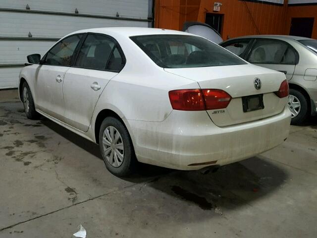 3VW1K7AJ4BM343289 - 2011 VOLKSWAGEN JETTA BASE 白色 照片 3