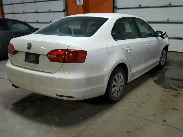 3VW1K7AJ4BM343289 - 2011 VOLKSWAGEN JETTA BASE 白色 照片 4