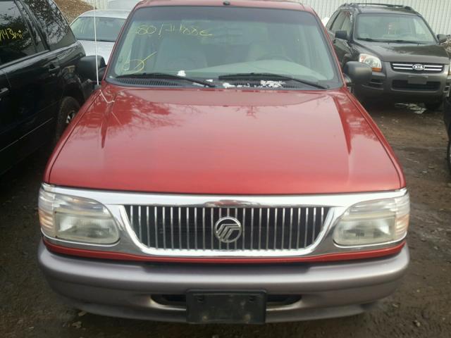 4M2DU55PXVUJ51575 - 1997 MERCURY MOUNTAINEE RED photo 9