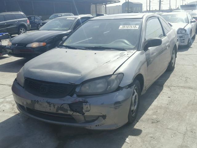 1HGEM22955L029034 - 2005 HONDA CIVIC EX GRAY photo 2