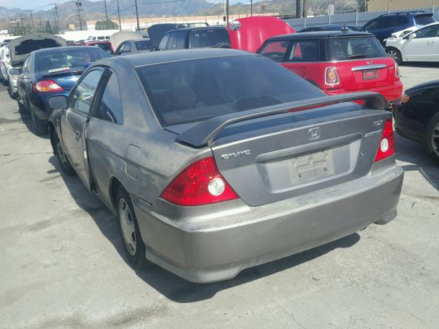 1HGEM22955L029034 - 2005 HONDA CIVIC EX GRAY photo 3