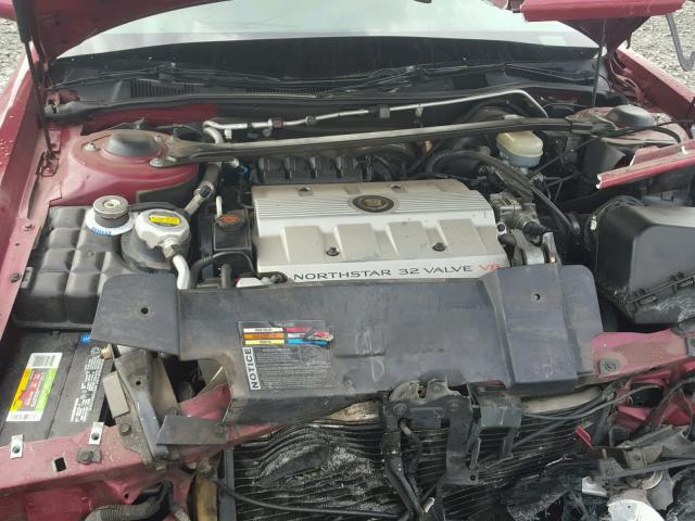 1G6ET1290VU611969 - 1997 CADILLAC ELDORADO T RED photo 7