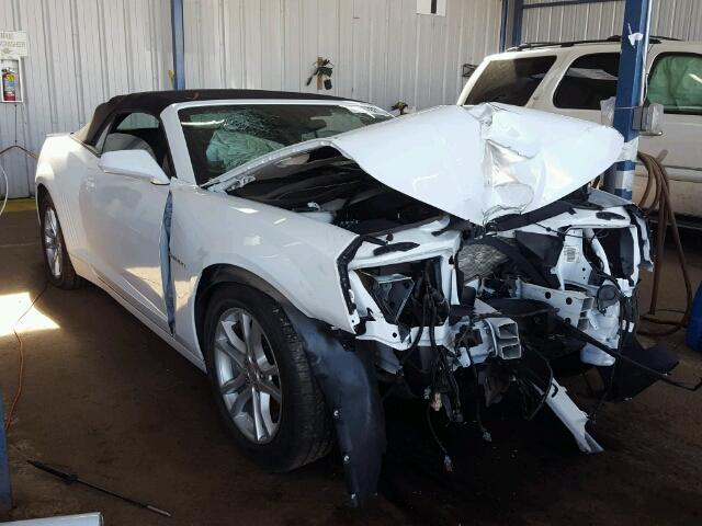 2G1FD3D38F9277703 - 2015 CHEVROLET CAMARO LT WHITE photo 1