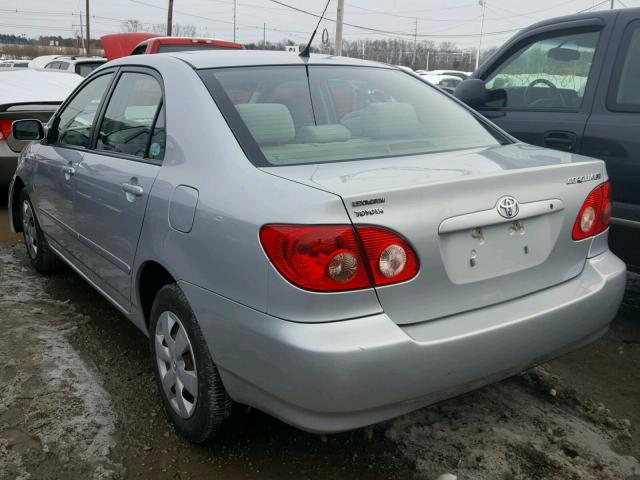 2T1BR32E17C739595 - 2007 TOYOTA COROLLA CE SILVER photo 3