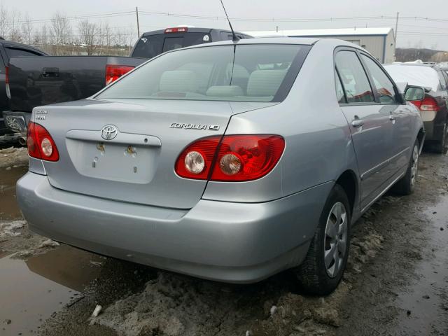 2T1BR32E17C739595 - 2007 TOYOTA COROLLA CE SILVER photo 4