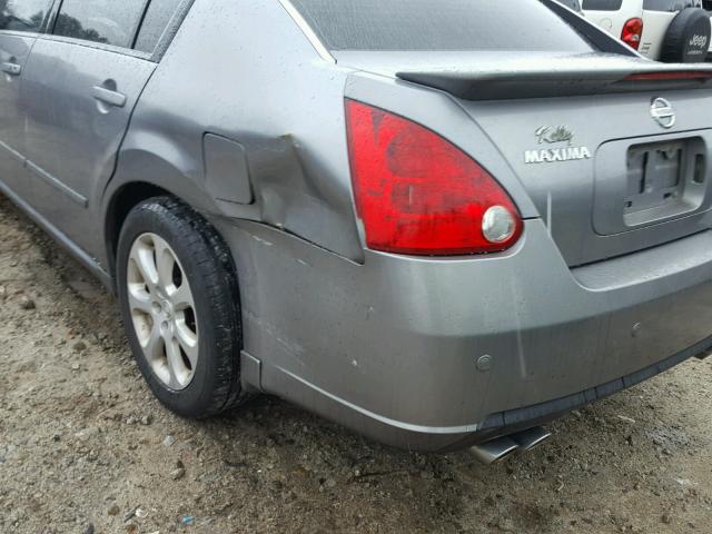 1N4BA41E77C800770 - 2007 NISSAN MAXIMA SE GRAY photo 9